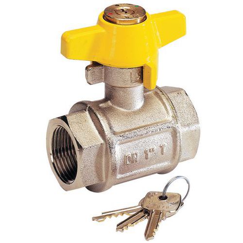 Ball valve with key