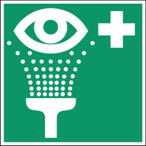 Emergency evacuation sign - Eye wash station - Rigid