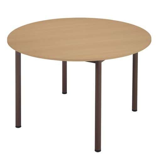 Wooden circular table