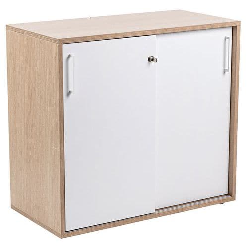 Misao cabinet with sliding doors, height 75 cm - Manutan Expert