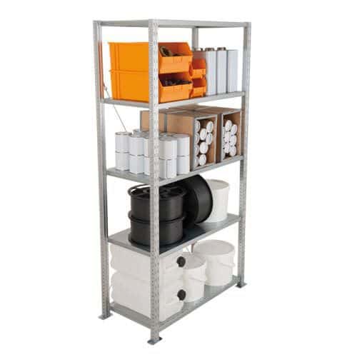 Premium Garage Shelving Galvanised - 2000h with 5 Shelves