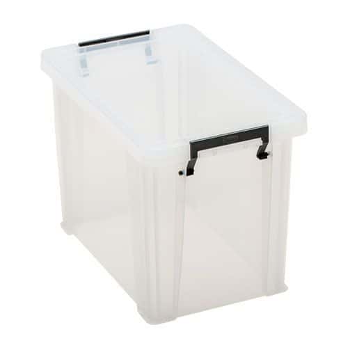 18.5L Box Clear with Grey Handles - Manutan Expert