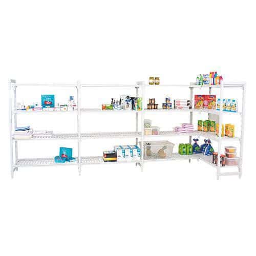 Cambro Premium Shelving With Ventilated Shelving Bays with 4 Shelves - 1800h