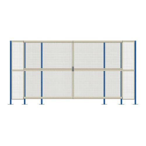 Mesh Machine Guard - Double Sliding Door