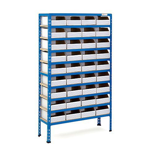 Rapid 2 Shelving (1600h x 915w) 36 Cardboard Picking Bins