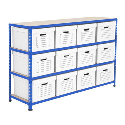 Rapid 2 Storage Bays (990h x 1220w) 12 Economy Document Boxes