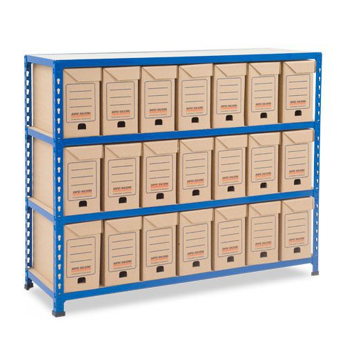 Rapid 2 (990h x 1220w) Flip Top Storage Bays With 21 Boxes