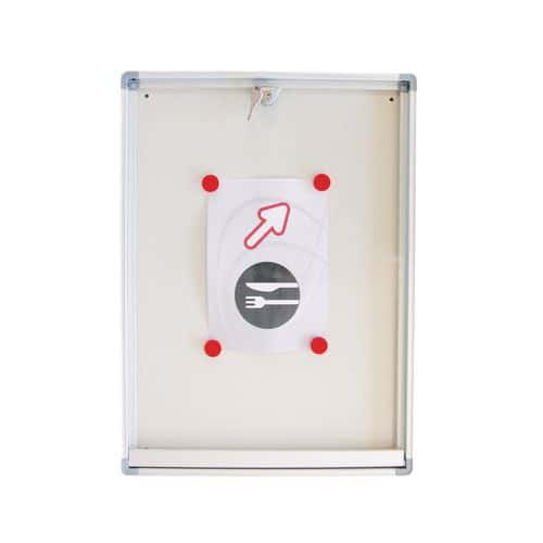 Phoenix enclosed bulletin board - Aluminium board - Plexiglas door