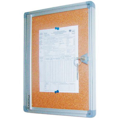 Phoenix enclosed bulletin board - Cork board - Plexiglas door