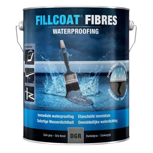 Fibre-reinforced waterproof repair compound for all types of roof, dark grey - Rust-Oleum