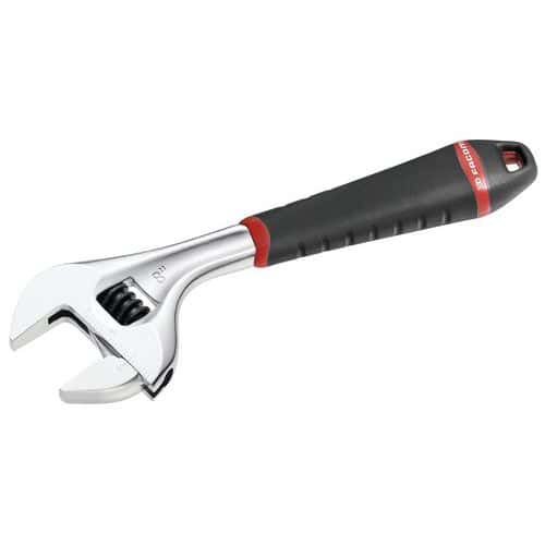 Adjustable wrench with graduated scale - Bi-material handle - Facom 101G series
