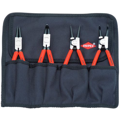 4-piece set of Knipex circlip pliers