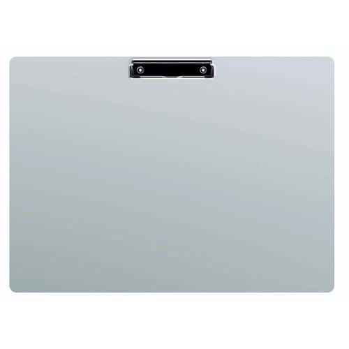 A3 aluminium clipboard - Curved metal clip