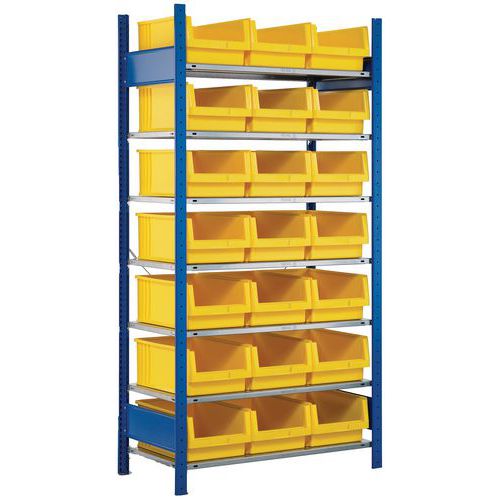 Open shelving for 21 Easy-Fix storage trays - Extension