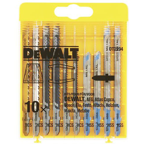 Set of 10 jigsaw blades