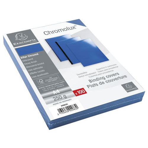 Chromolux A4 glossy card binding cover, 270 g - Exacompta
