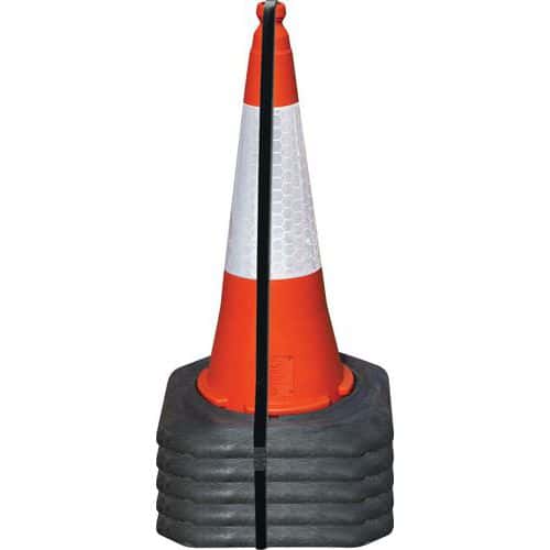 Heavy-duty traffic cones - pack of five