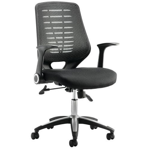 Mesh Operator Office Chair - Folding Armrests - Dynamic Relay