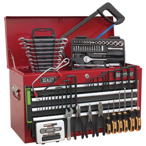 6 Drawer Tool Chest Complete with Tools for Organization and Storage