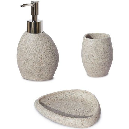 Three-piece set - Beige resin - Arvix