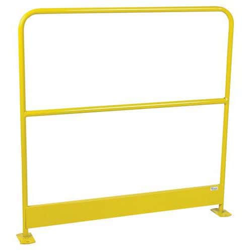 Safety barrier with plinth - Yellow RAL 1023