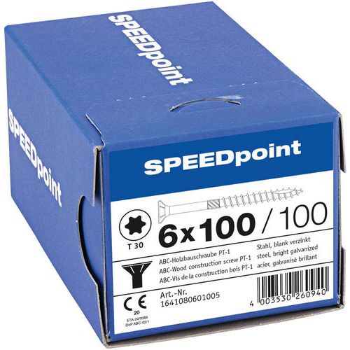 TXØ countersunk head screw box - SpeedPoint