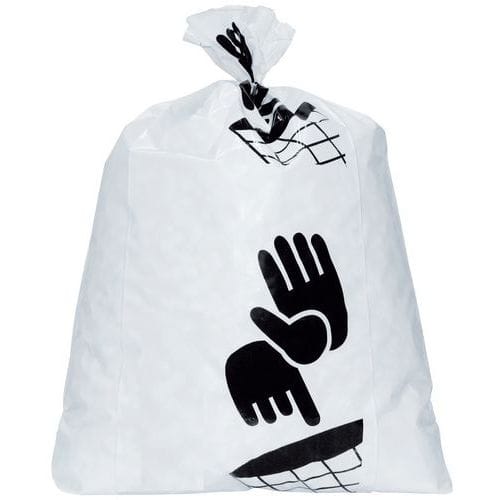 Heavy Duty Bin Bags - 60/160 Litre - White Plastic - Manutan Expert