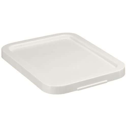 Lid for stackable rectangular trays