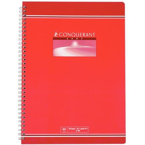 Conquérant 7 notebook - Large squares