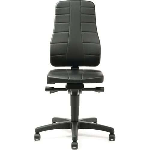 Ergonomic Workshop Chair - Faux Leather - Mobile - Treston Plus
