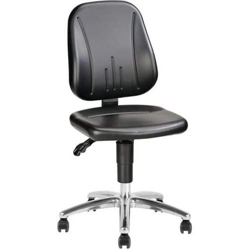 Mobile Ergonomic ESD Chair - Leather - Light Industry - Treston Ergo