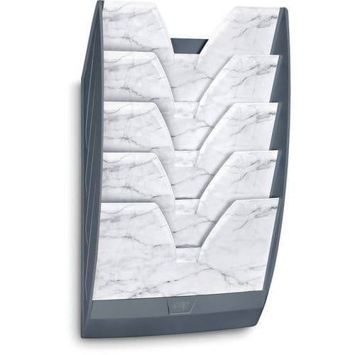 154 wall-mounted document holder, grey marble - CEP