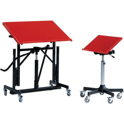 Global mobile service trolley – tilting surface