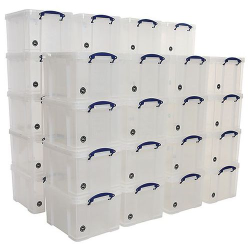 Clip Lock Box - 35 L Pallet - Clear - Really Useful - Storage Solution