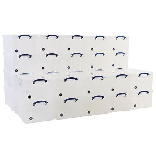 Clip Lock Box - 64 L Pallet - Clear - Really Useful - Storage Solution