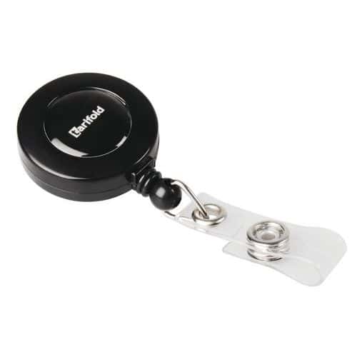 Badge reel with clip