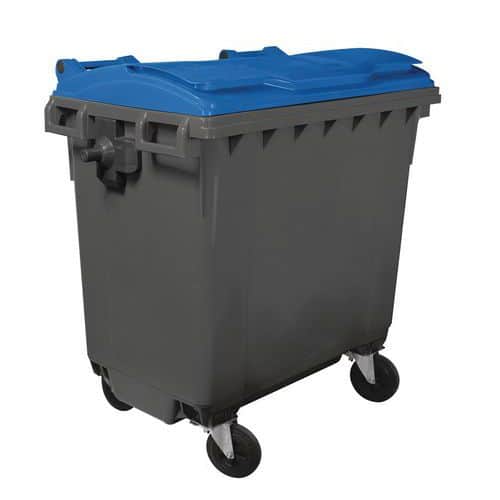 4-wheel waste container - 770 L - Mobil Plastic