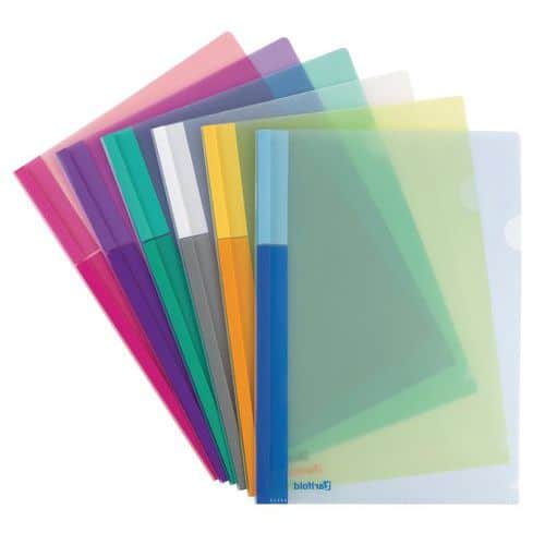 Assorted PP cut flush folders - 24 units