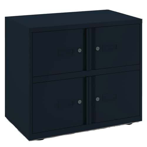 Office Staff Lockers - 4 Boxes - Personal Effects Storage - Bisley