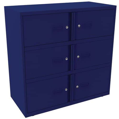 Office Staff Lockers - 6 Boxes - Personal Effects Storage - Bisley