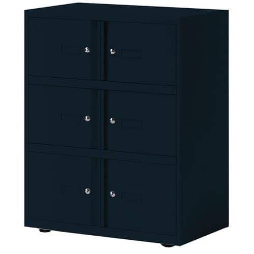 Office Staff Lockers - 6 Boxes - Personal Effects Storage - Bisley