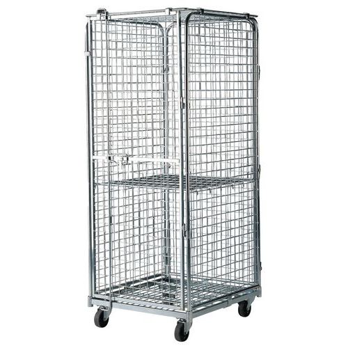 RRS184 safety roll container - Steel base - Load capacity 400 kg