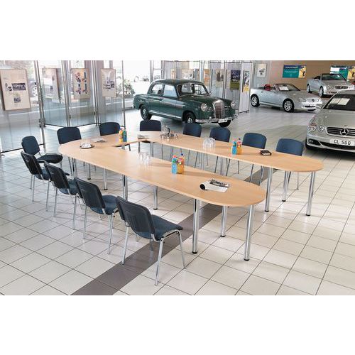 Combi-Module Adjustable meeting table - Beech