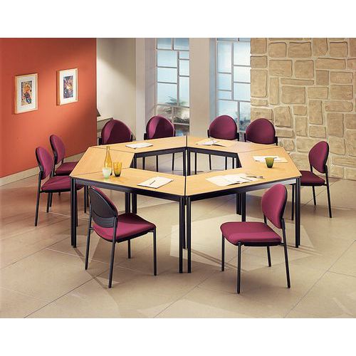 Confort modular conference table - Trapezoid