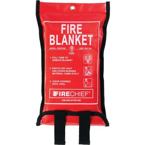 Fire Smothering Safety Blanket - Soft Case - 1100x1100mm