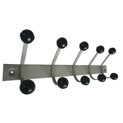 Wall-Mounted Coat Rack with Rounded Ends