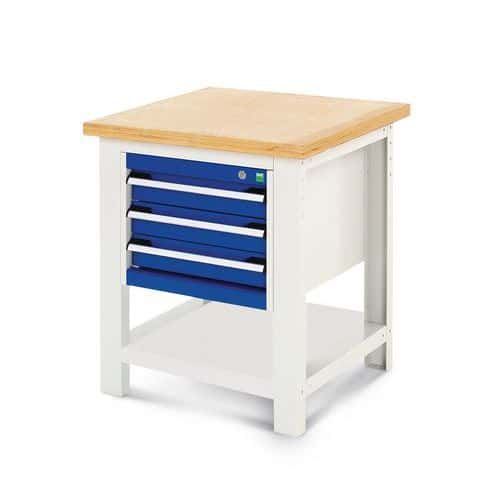 Cubio workbench with drawers- Width 75 cm