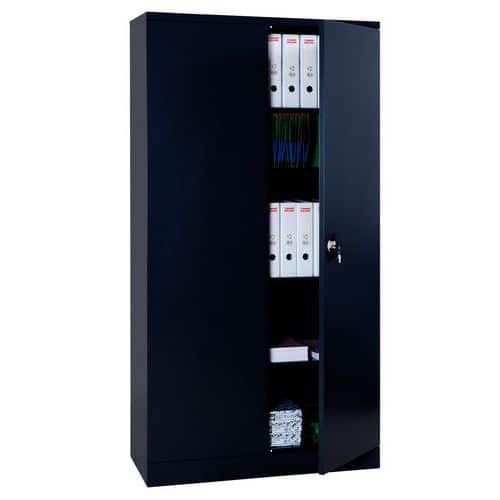 Tall, self-assembly cabinet with hinged doors - Width 120 cm - Manutan Expert