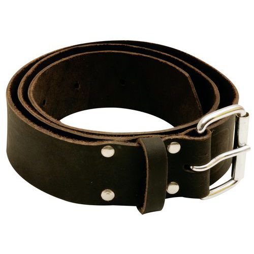 Thick leather belt, 135 cm - Mob