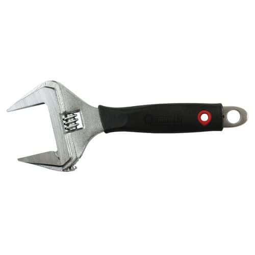 Compact extra-wide tapered adjustable wrench - Mob